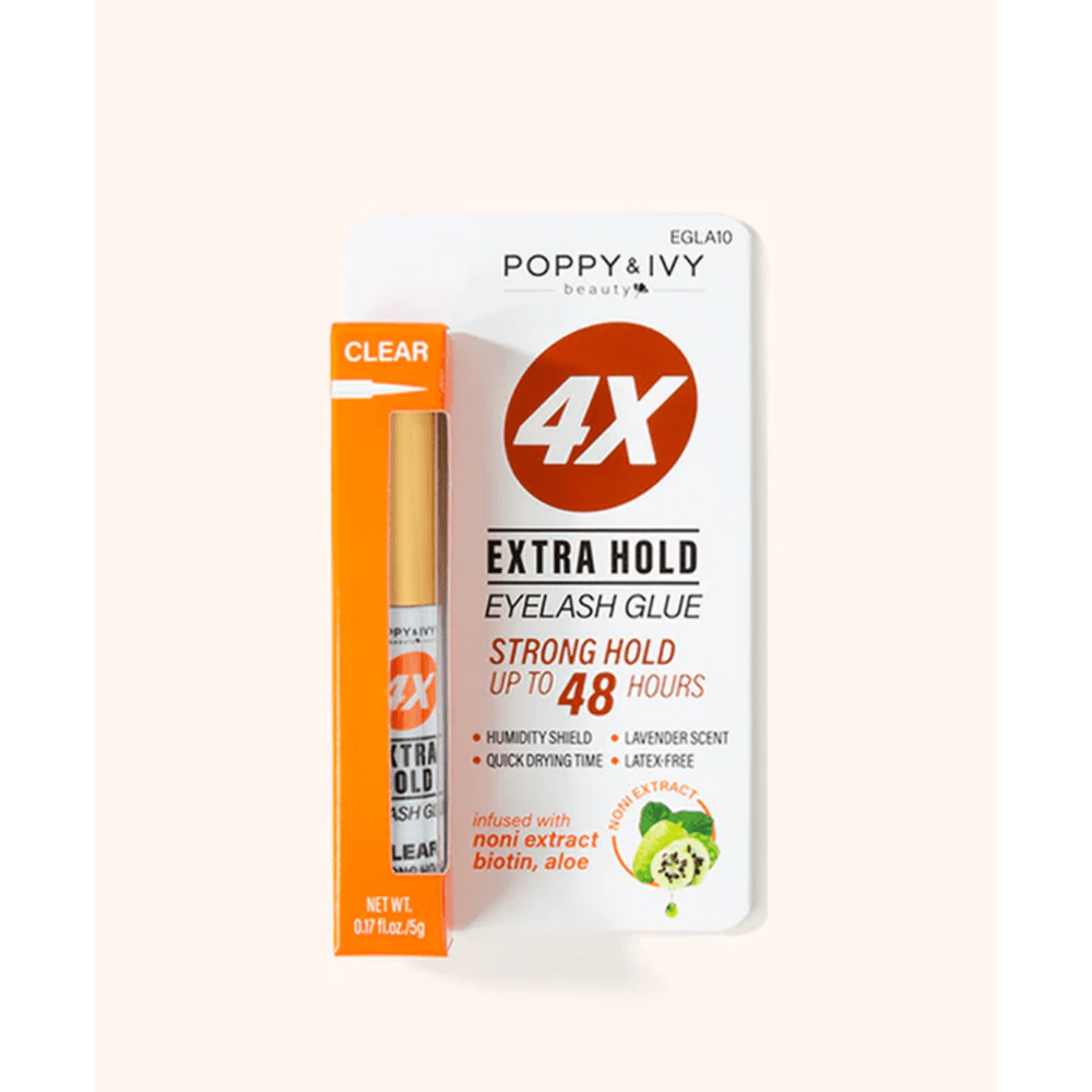 Poppy & Ivy 4X Extra Hold Eyelash Glue - 5g - Beauty Exchange Beauty Supply