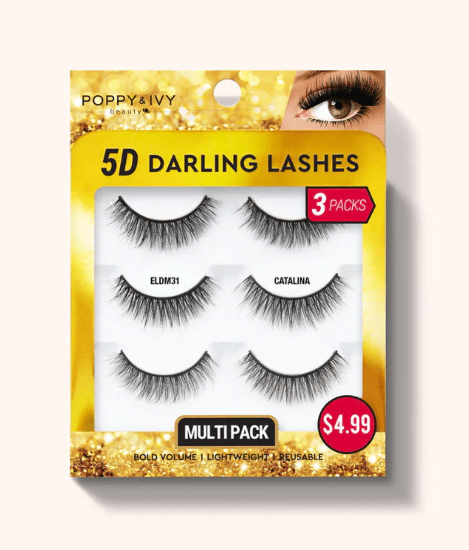 Poppy & Ivy 5D Darling Lashes - 3 Pairs - Beauty Exchange Beauty Supply