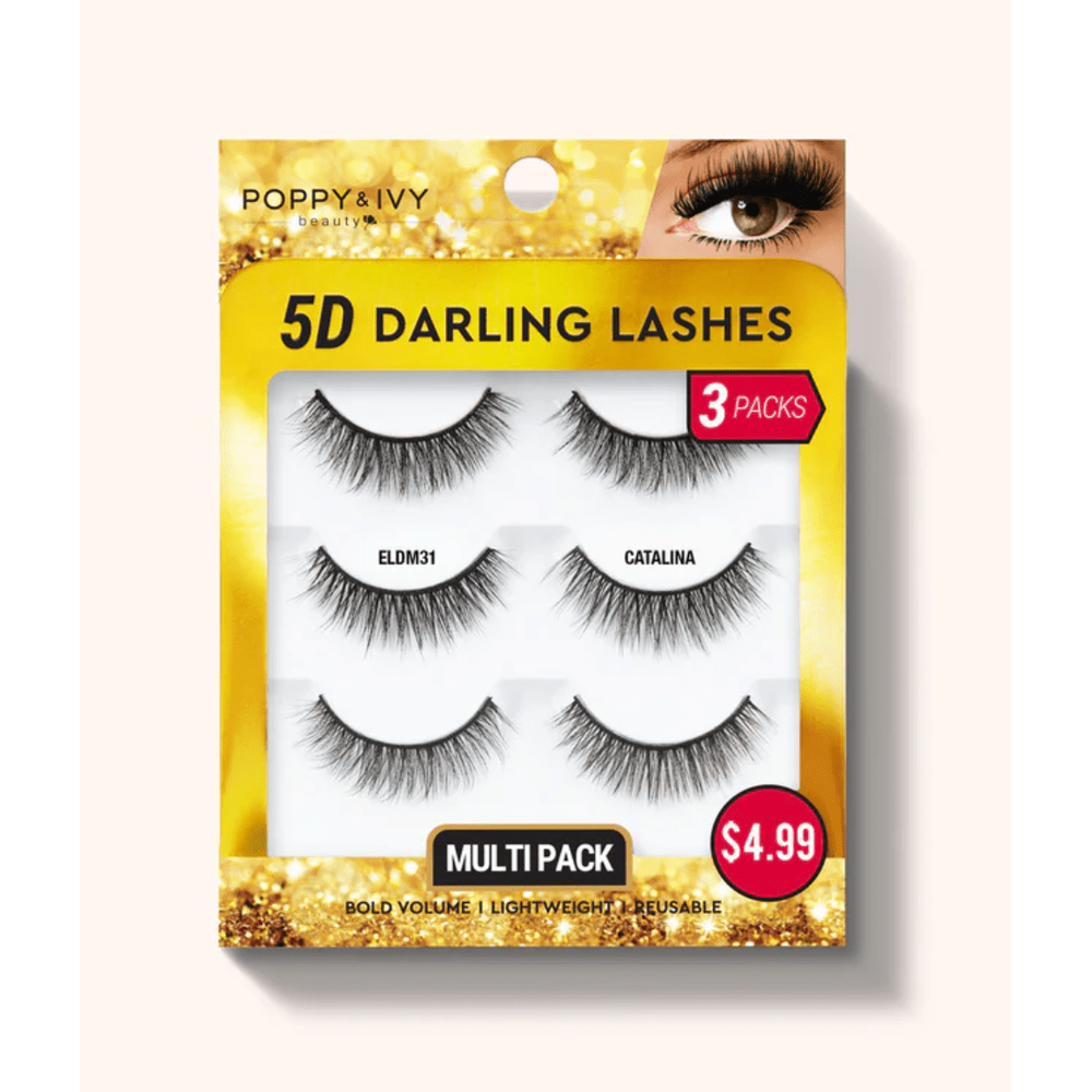 Poppy & Ivy 5D Darling Lashes - 3 Pairs - Beauty Exchange Beauty Supply