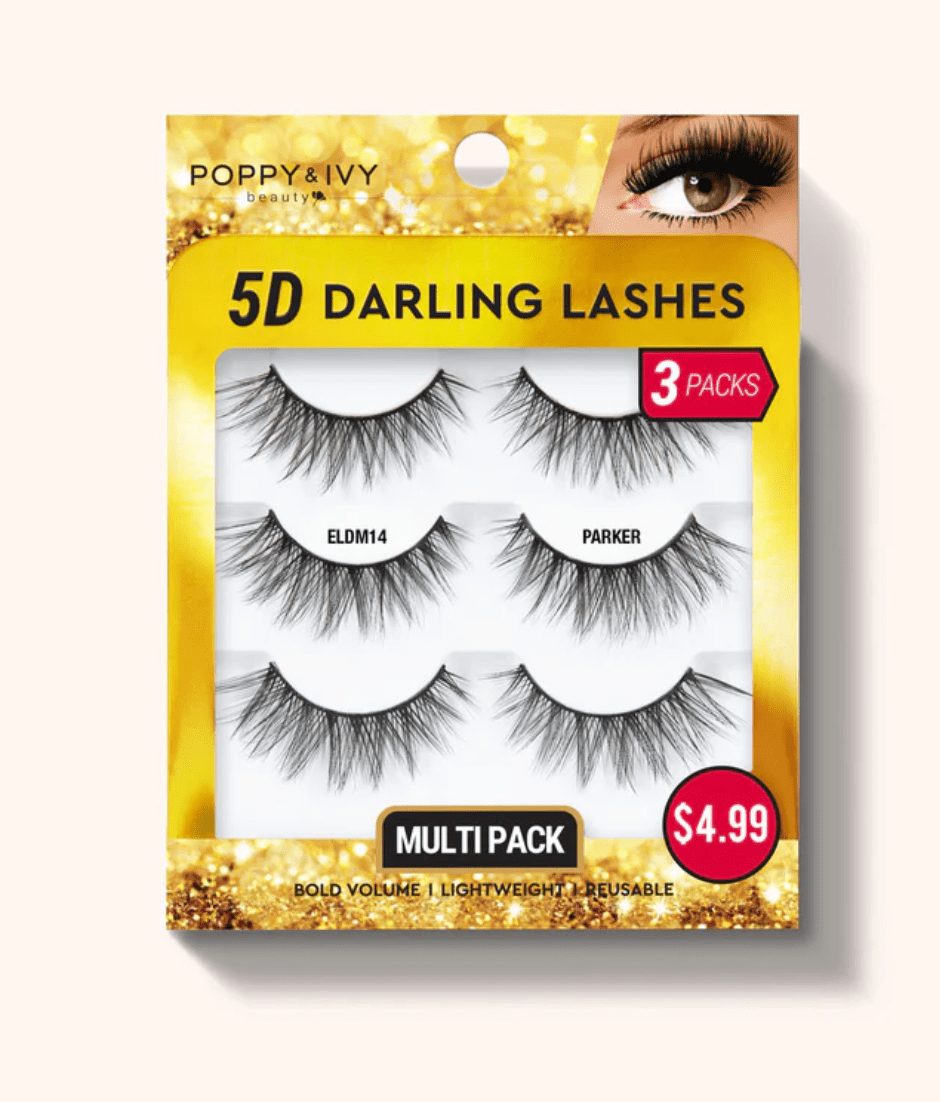Poppy & Ivy 5D Darling Lashes - 3 Pairs - Beauty Exchange Beauty Supply