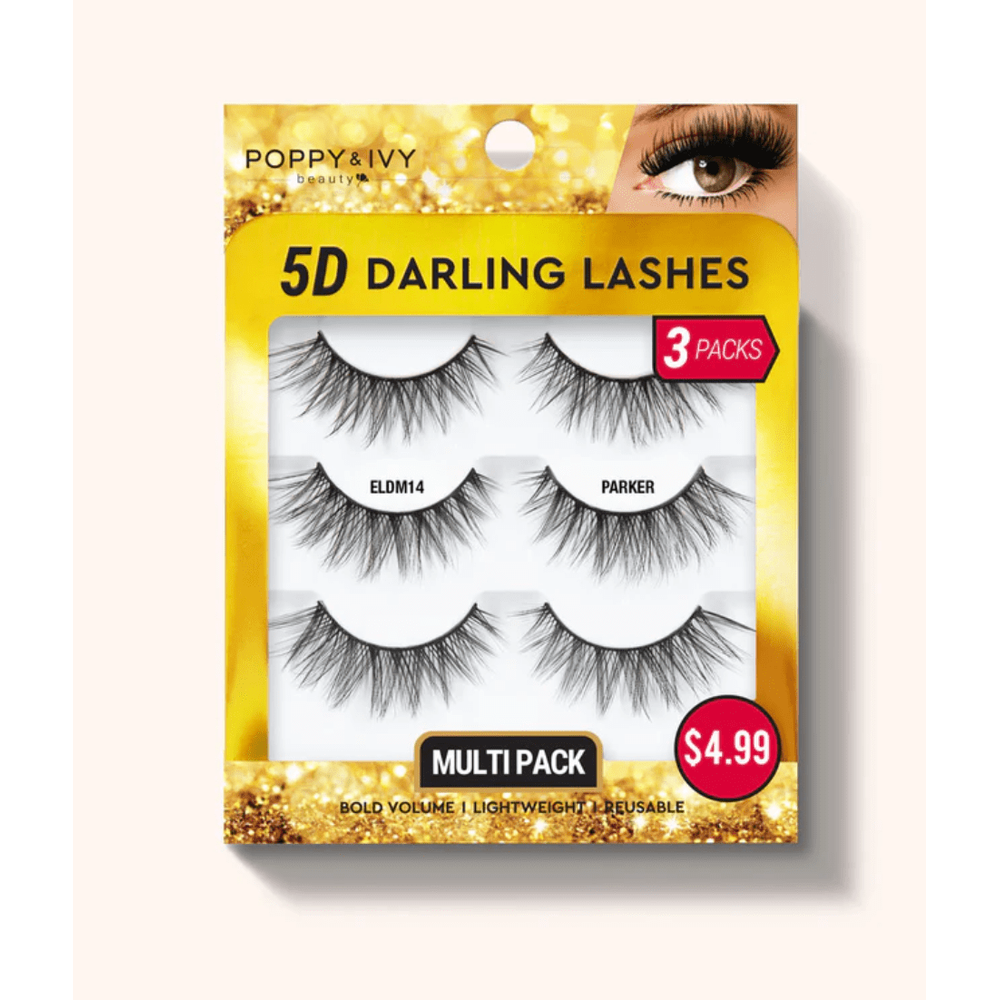 Poppy & Ivy 5D Darling Lashes - 3 Pairs - Beauty Exchange Beauty Supply