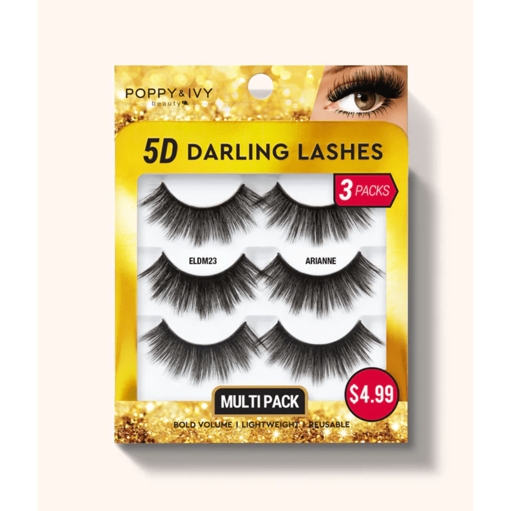 Poppy & Ivy 5D Darling Lashes - 3 Pairs - Beauty Exchange Beauty Supply