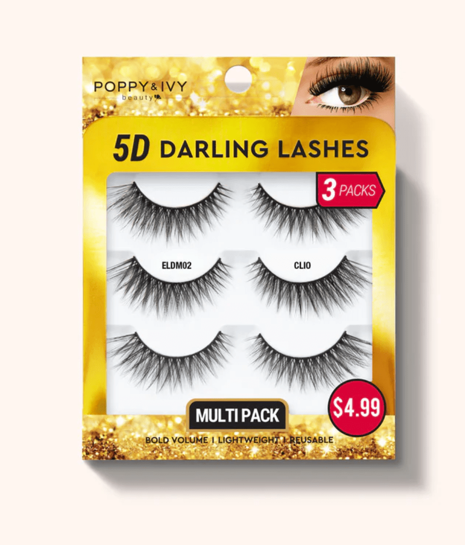 Poppy & Ivy 5D Darling Lashes - 3 Pairs - Beauty Exchange Beauty Supply