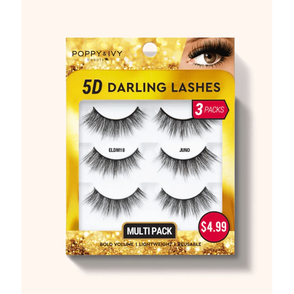 Poppy & Ivy 5D Darling Lashes - 3 Pairs - Beauty Exchange Beauty Supply