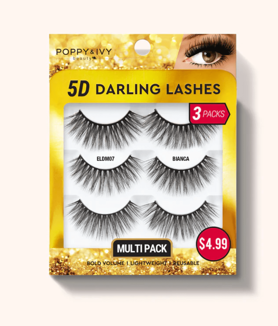 Poppy & Ivy 5D Darling Lashes - 3 Pairs - Beauty Exchange Beauty Supply