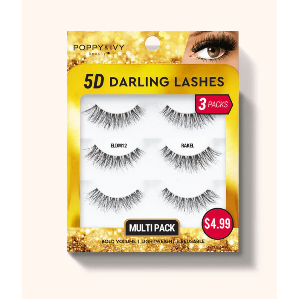 Poppy & Ivy 5D Darling Lashes - 3 Pairs - Beauty Exchange Beauty Supply