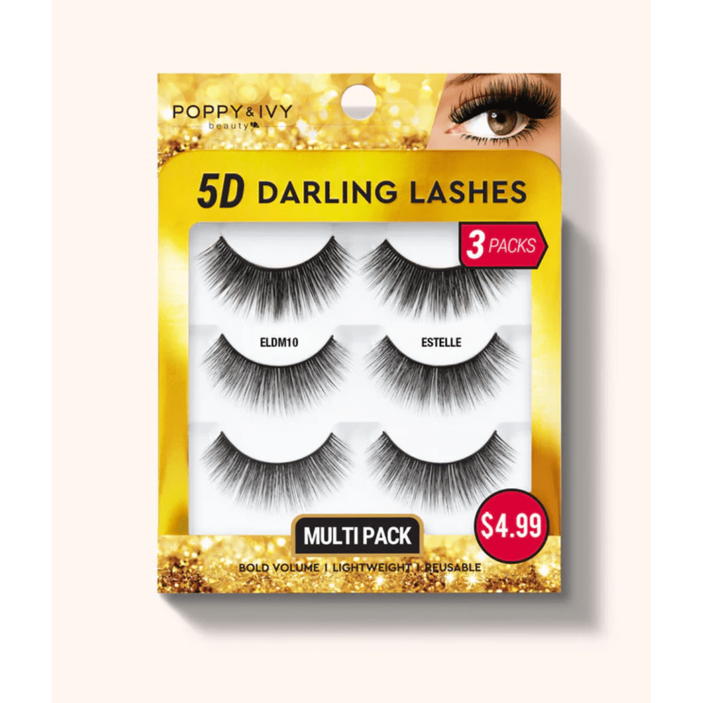 Poppy & Ivy 5D Darling Lashes - 3 Pairs - Beauty Exchange Beauty Supply