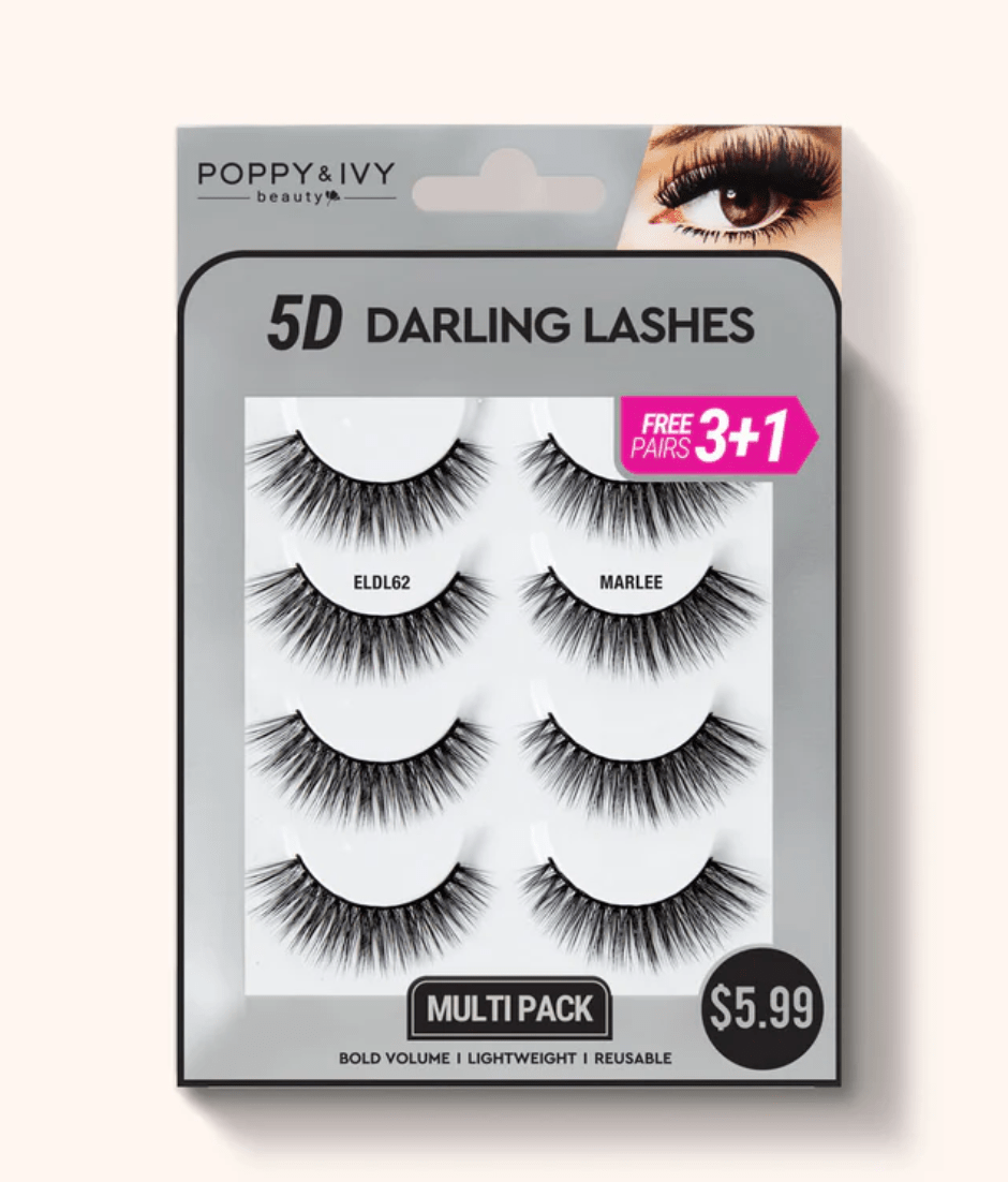 Poppy & Ivy 5D Darling Lashes - 4 Pairs - Beauty Exchange Beauty Supply