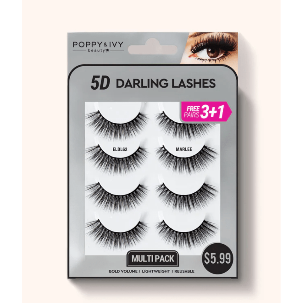Poppy & Ivy 5D Darling Lashes - 4 Pairs - Beauty Exchange Beauty Supply
