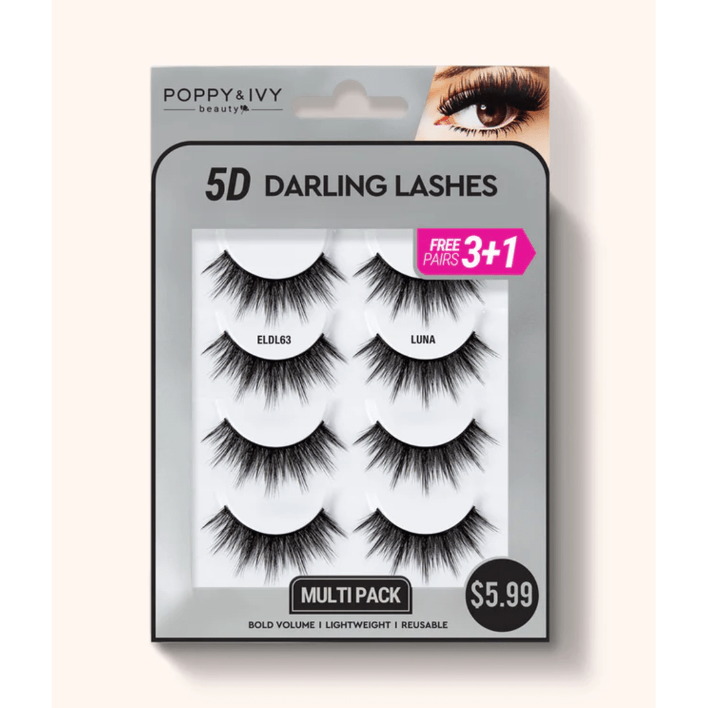Poppy & Ivy 5D Darling Lashes - 4 Pairs - Beauty Exchange Beauty Supply