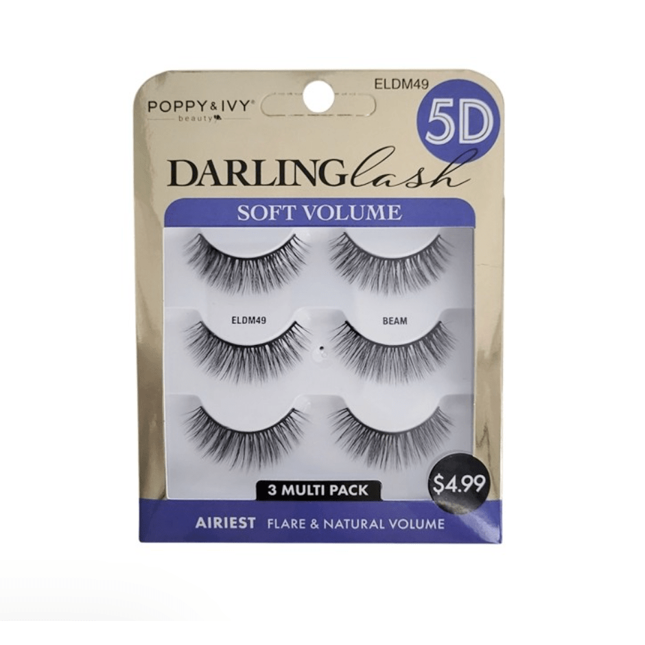 Poppy & Ivy 5D Darling Volume Lashes - 3 Pairs - Beauty Exchange Beauty Supply