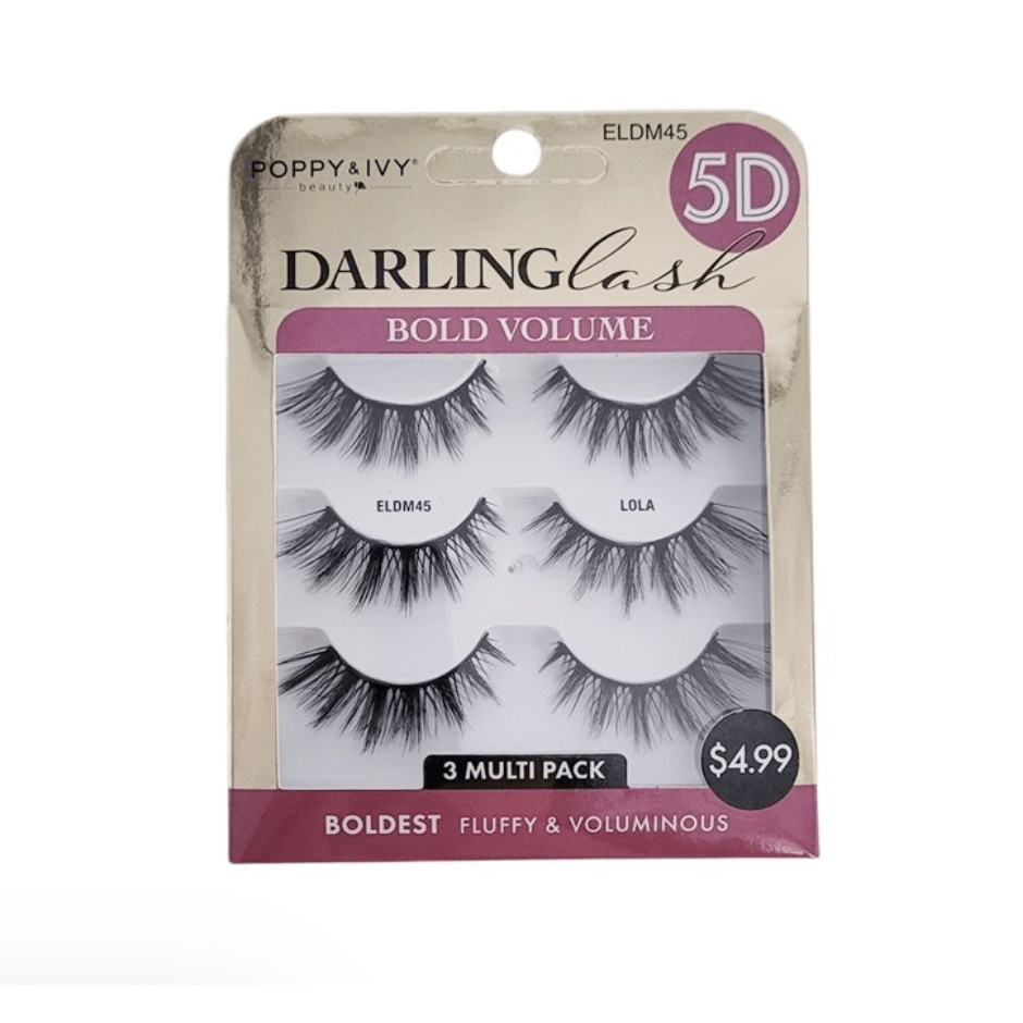 Poppy & Ivy 5D Darling Volume Lashes - 3 Pairs - Beauty Exchange Beauty Supply