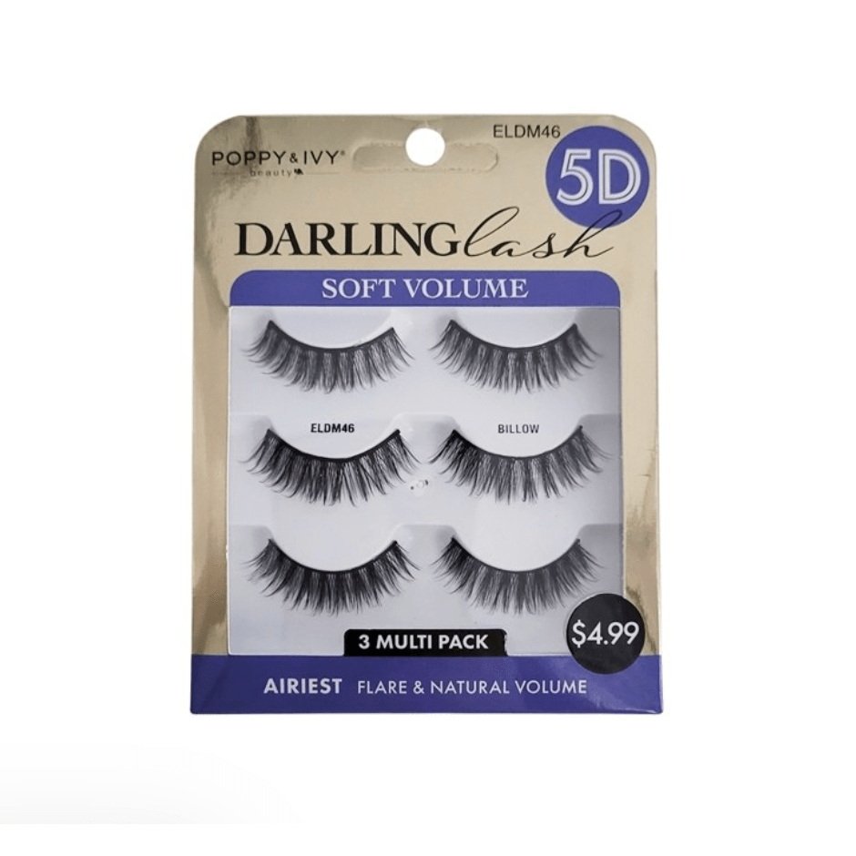 Poppy & Ivy 5D Darling Volume Lashes - 3 Pairs - Beauty Exchange Beauty Supply