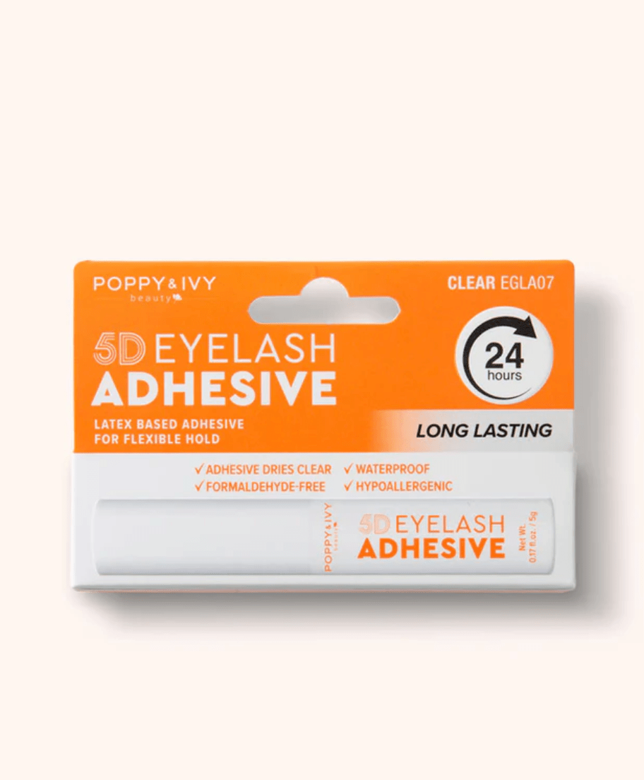 Poppy & Ivy 5D Eyelash Brush Adhesive Fast Drying - 5g - Beauty Exchange Beauty Supply