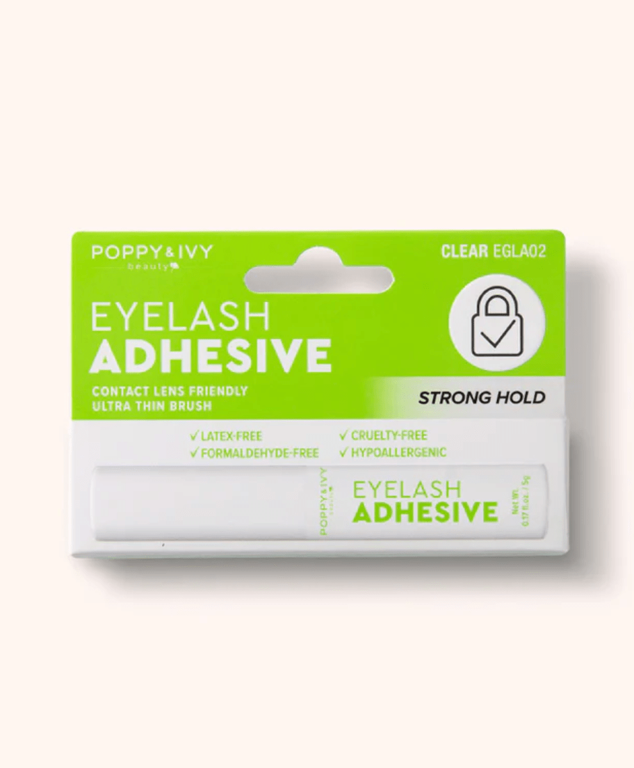 Poppy & Ivy Brush Lash Adhesive Black & Clear - 5g - Beauty Exchange Beauty Supply