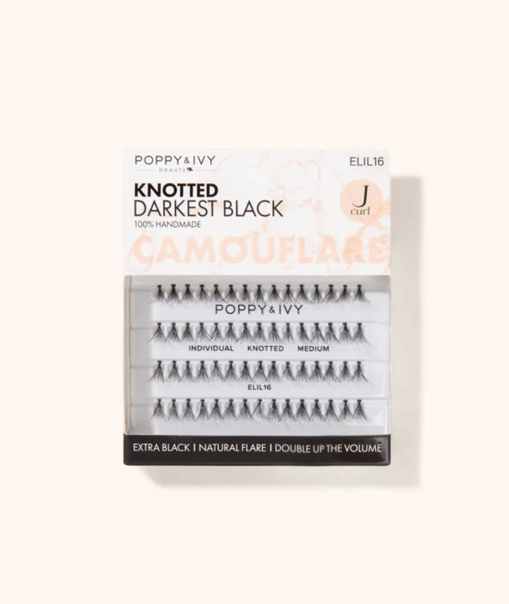 Poppy & Ivy Camouflage Knotted Individual & Trio Lashes - Beauty Exchange Beauty Supply