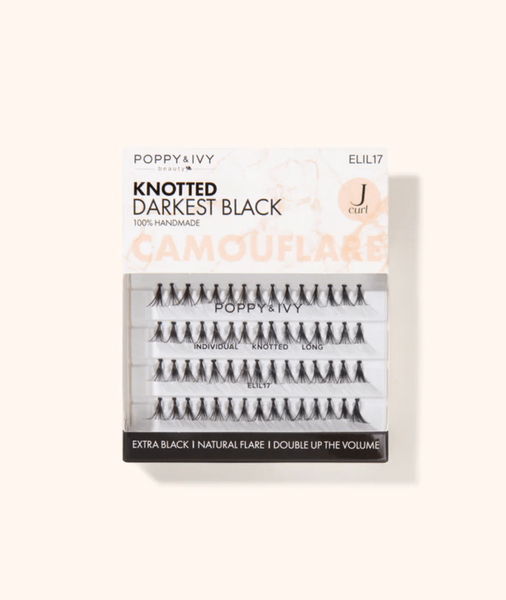 Poppy & Ivy Camouflage Knotted Individual & Trio Lashes - Beauty Exchange Beauty Supply