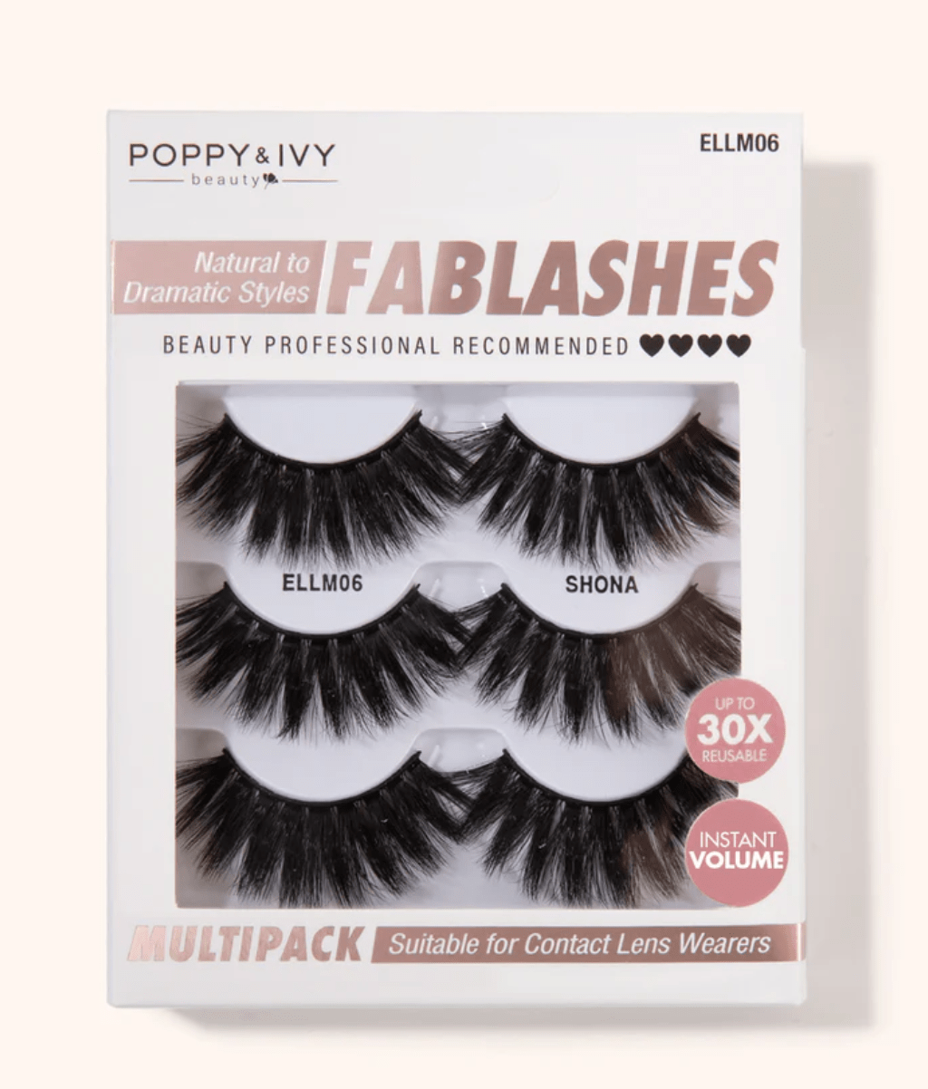 Poppy & Ivy Fablashes Multipack - 3 Pairs - Beauty Exchange Beauty Supply