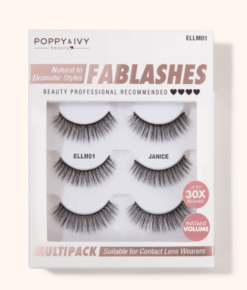Poppy & Ivy Fablashes Multipack - 3 Pairs - Beauty Exchange Beauty Supply