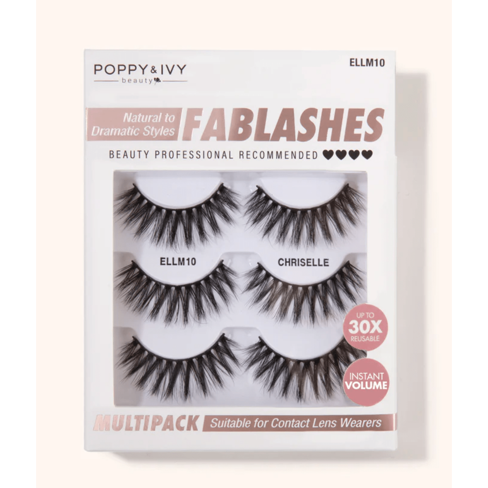 Poppy & Ivy Fablashes Multipack - 3 Pairs - Beauty Exchange Beauty Supply