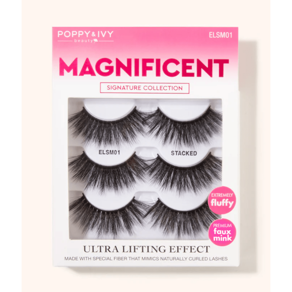 Poppy & Ivy Magnificent 10D Lash Multipack – 3 Pairs - Beauty Exchange Beauty Supply