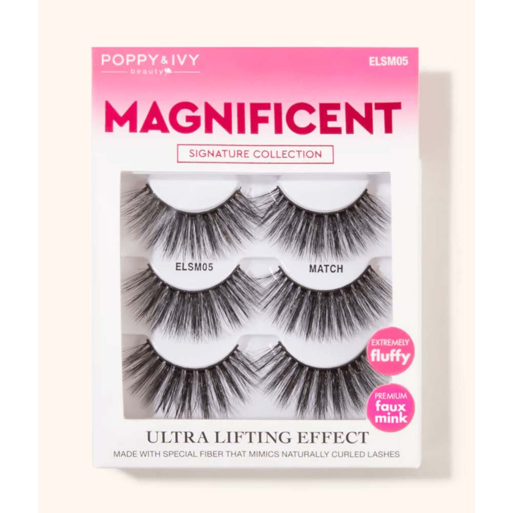 Poppy & Ivy Magnificent 10D Lash Multipack – 3 Pairs - Beauty Exchange Beauty Supply