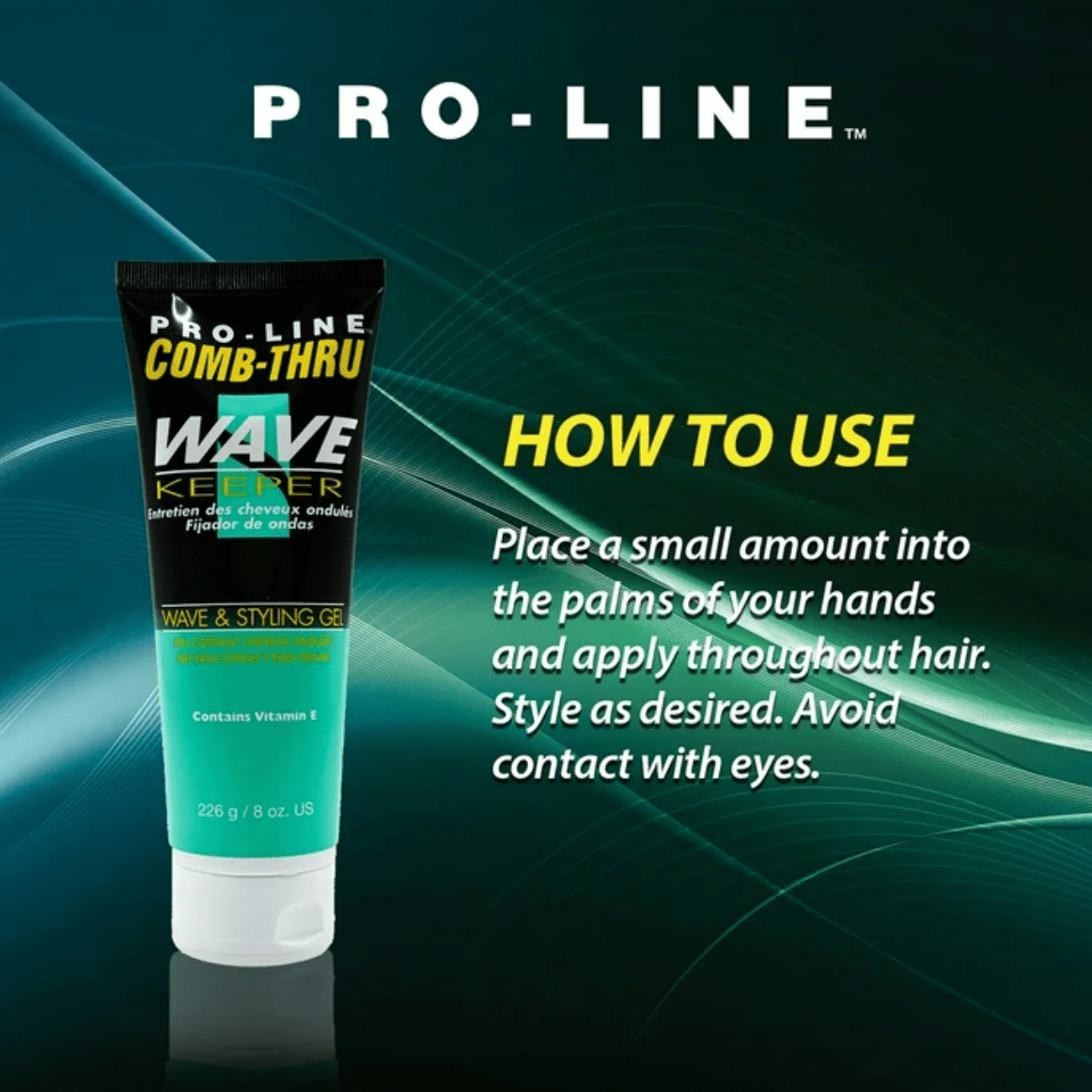 Pro - Line Comb - Thru Wave Keeper Gel - Beauty Exchange Beauty Supply