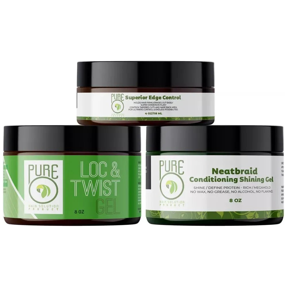 PureO Natural Neatbraid Conditioning Shining Hair Gel - Beauty Exchange Beauty Supply