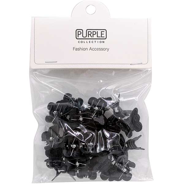 Purple Collection Butterfly Clip Small - Black - Beauty Exchange Beauty Supply