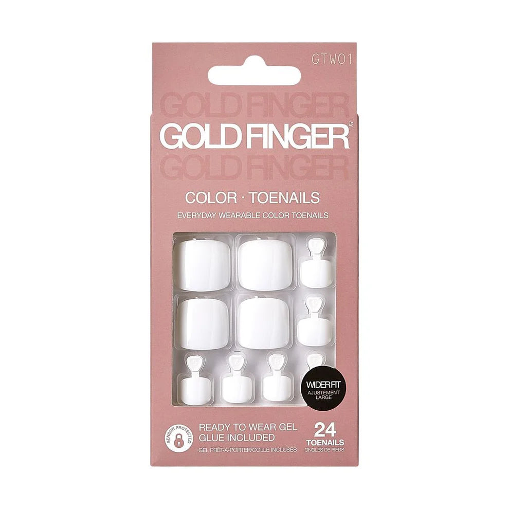 Gold Finger Trendy Press-On Toenails – GTW Series