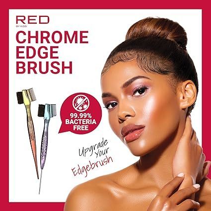 Red by Kiss Chrome Edge Brush with Pin Tail