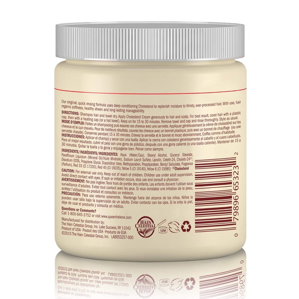 Queen Helene Cholesterol Hair Conditioning Cream – 15 oz - Beauty Exchange Beauty Supply