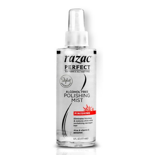 Razac Perfect for Perms Polishing Mist – Frizz Control & Shine Restorer – 6 oz - Beauty Exchange Beauty Supply