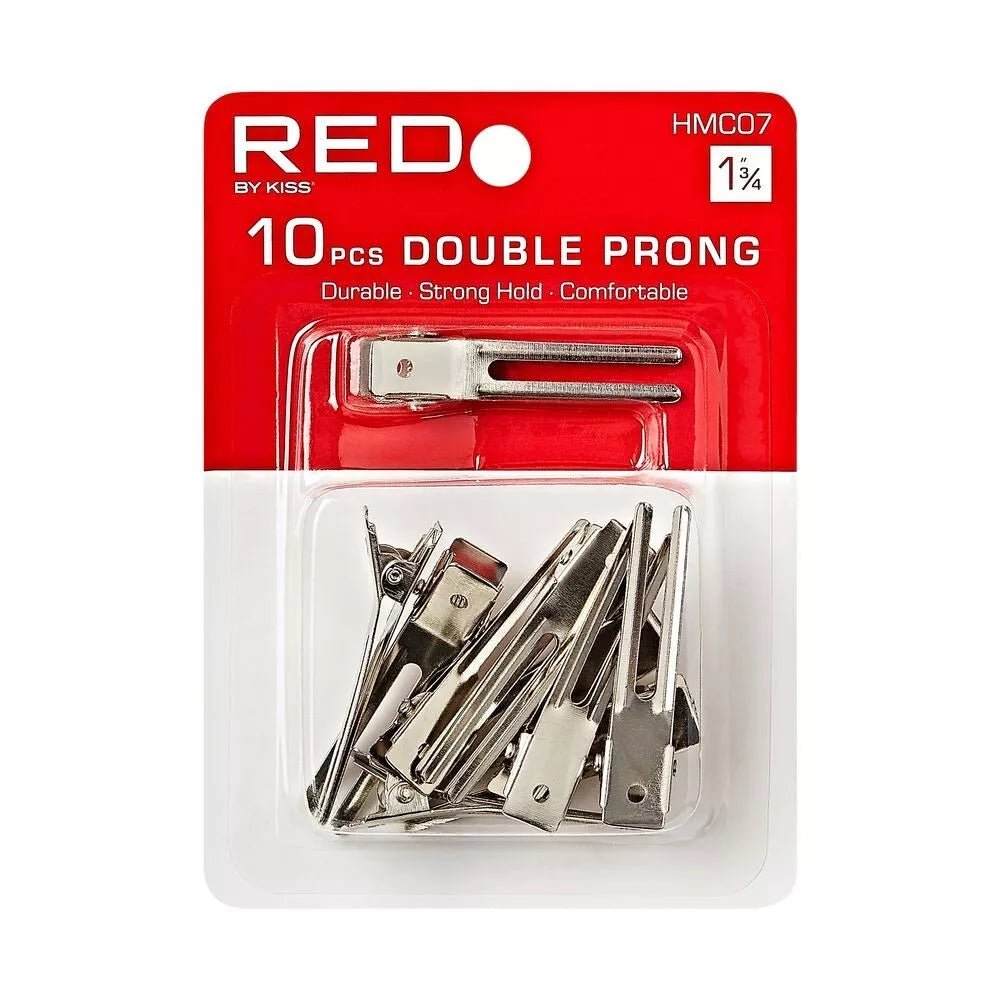 Red by Kiss 10 Pcs Double Prong Hair Pins | 1¾" – HMC07 – Extra Secure Hold for Stunning Styles - Beauty Exchange Beauty Supply