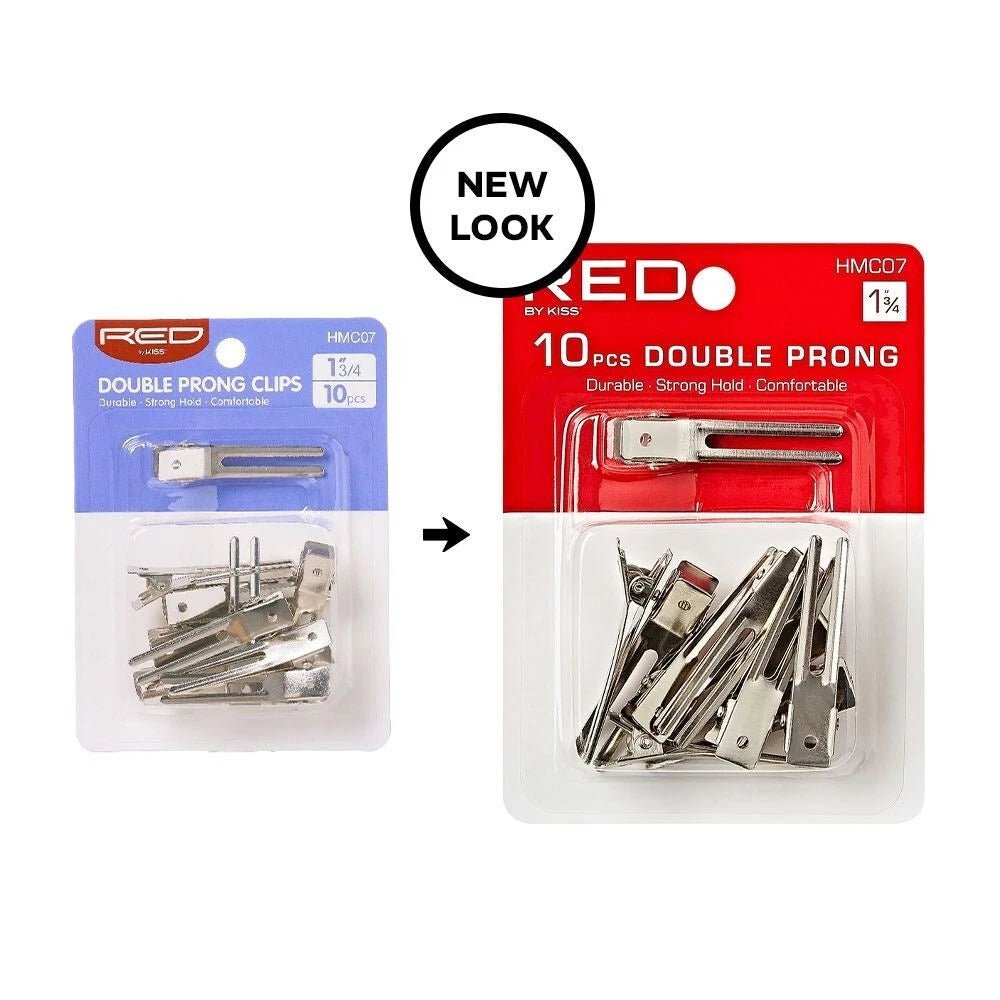 Red by Kiss 10 Pcs Double Prong Hair Pins | 1¾" – HMC07 – Extra Secure Hold for Stunning Styles - Beauty Exchange Beauty Supply