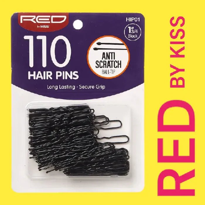 Red by Kiss 110 Pcs Hair Pins | 1¾" – HIP01 – Everyday Styling Essentials for Secure, Damage - Free Hold - Beauty Exchange Beauty Supply