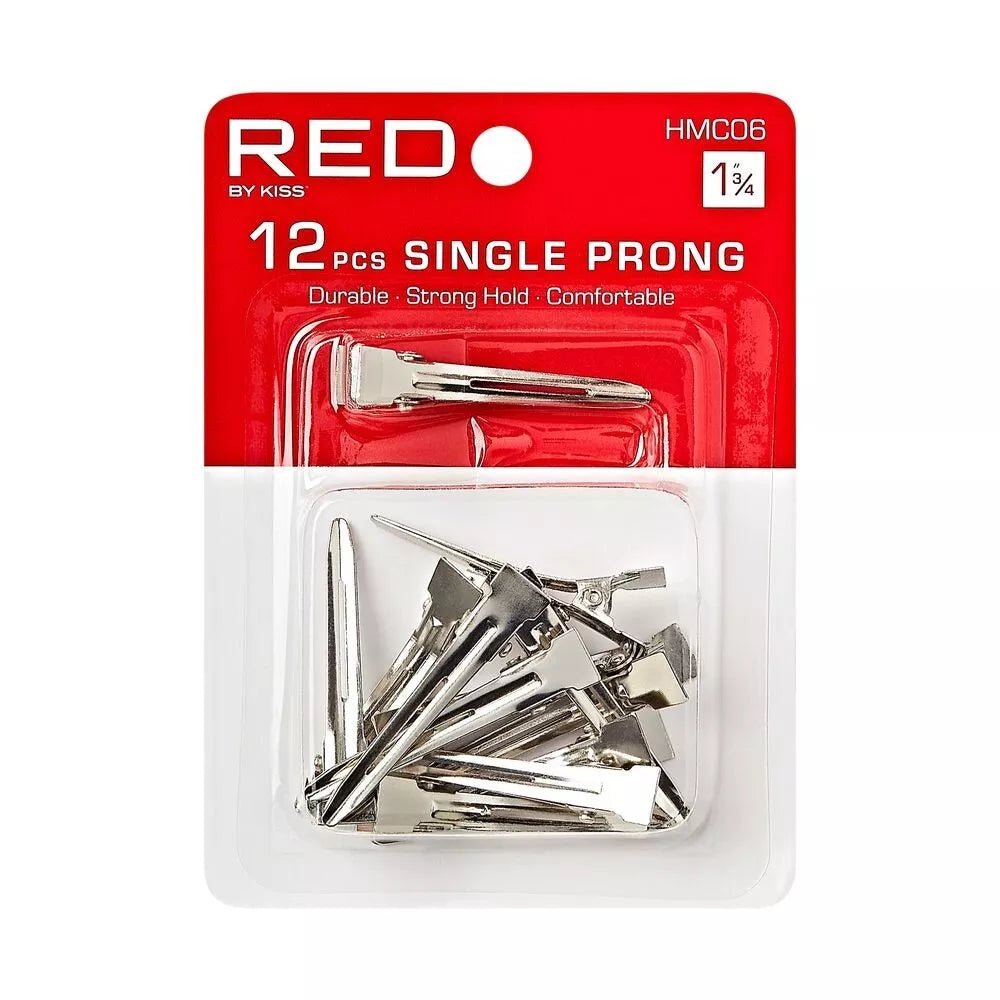 Red by Kiss 12 Pcs Single Prong Hair Pins | 1¾" – HMC06 – Secure Hold for Everyday Hair Styling - Beauty Exchange Beauty Supply