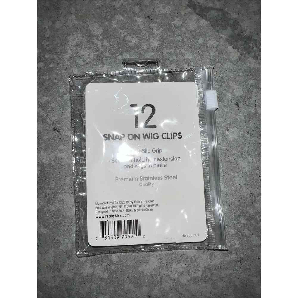 Red by Kiss 12 Pcs Snap - On Wig Clips | Small โ HWGC01 โ Comfortable & Secure Hold for Wigs, Extensions & Hairpieces - Beauty Exchange Beauty Supply