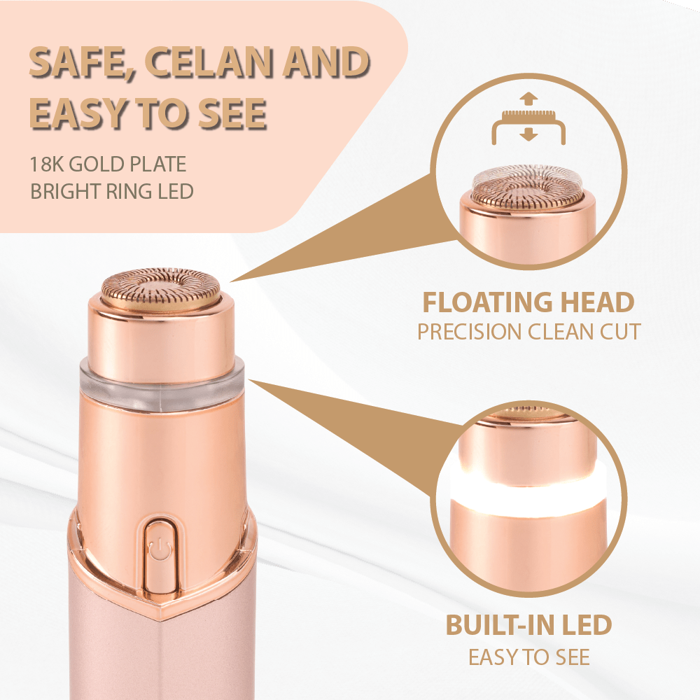 Red by Kiss 18K Gold Rechargeable Facial Hair Remover - Beauty Exchange Beauty Supply