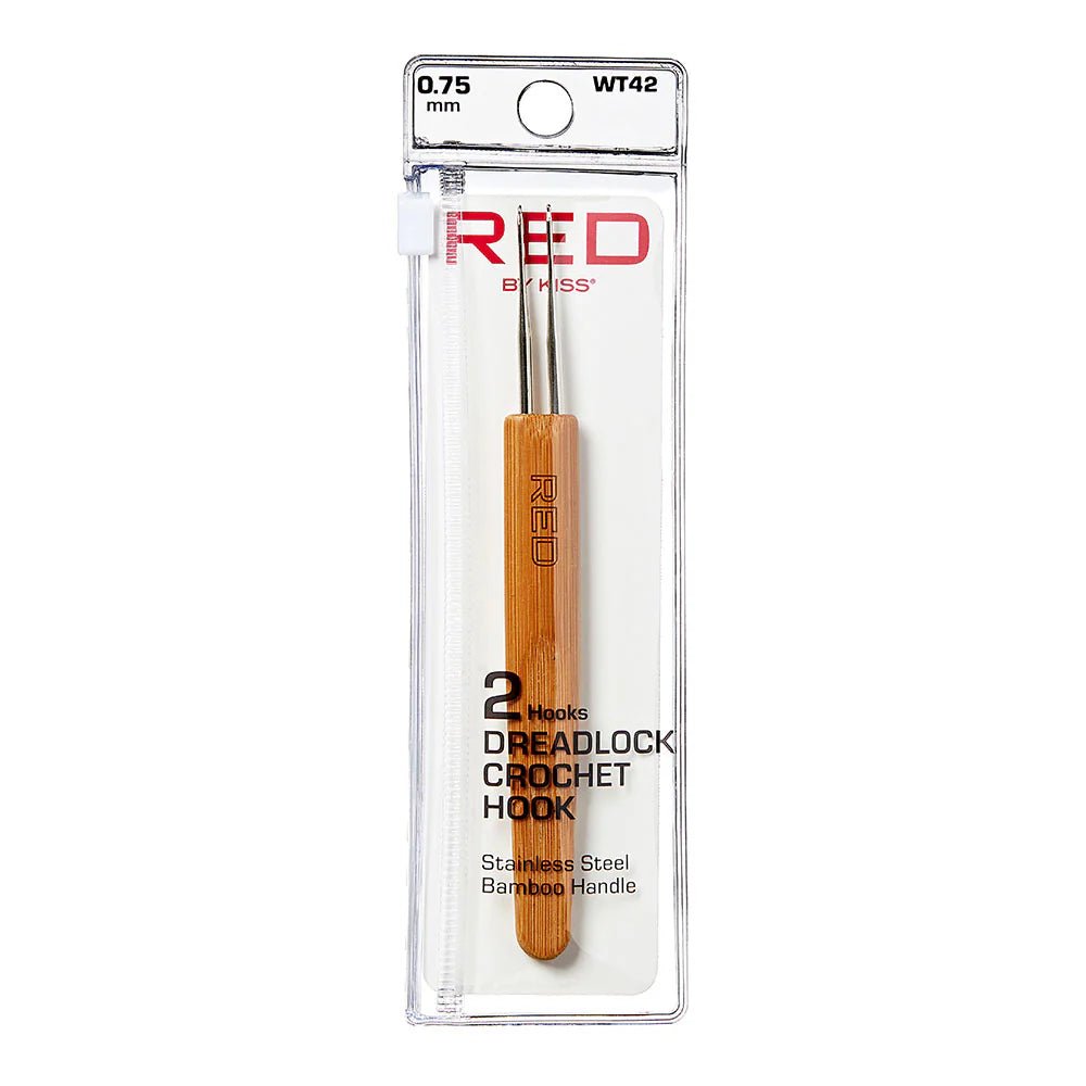 Red by Kiss 2 Hook Crochet Needle | 0.75 mm – WT42 – Speed & Precision for Locs & Crochet Styles - Beauty Exchange Beauty Supply