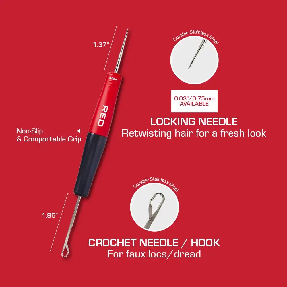 Red by Kiss 2 - in - 1 Dread Crochet Duo Tool – WT51 - Beauty Exchange Beauty Supply