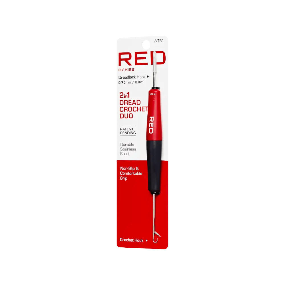 Red by Kiss 2 - in - 1 Dread Crochet Duo Tool – WT51 - Beauty Exchange Beauty Supply