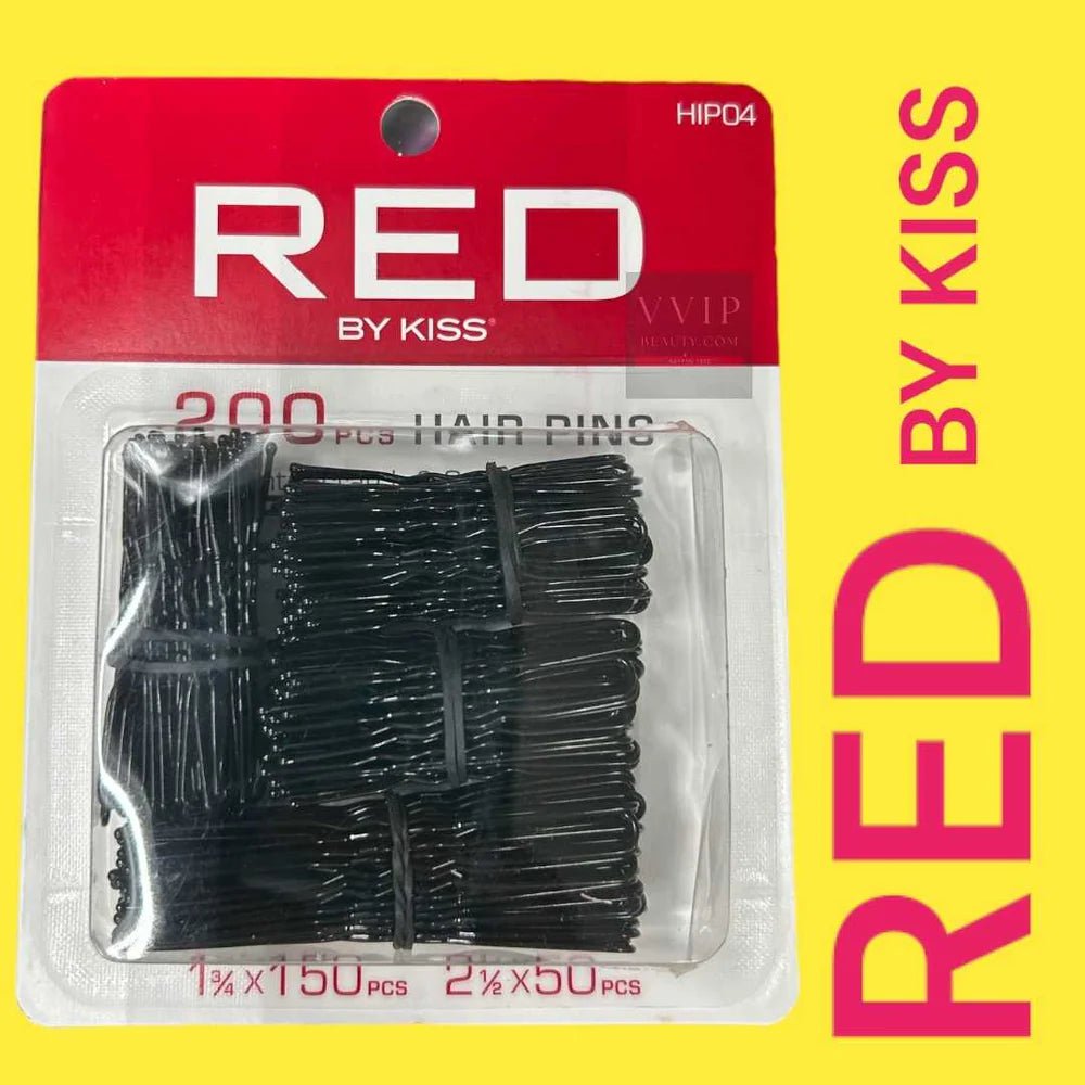 Red by Kiss 200 Pcs Hair Pins | 1¾" & 2½" – HIP04 – Ultimate Pack for Secure, Comfortable Styling - Beauty Exchange Beauty Supply