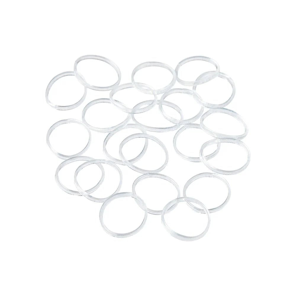 Red by Kiss 250 Elastic Bands – Clear, No - Snag Invisible Hold Hair Elastics (HRB12) - Beauty Exchange Beauty Supply