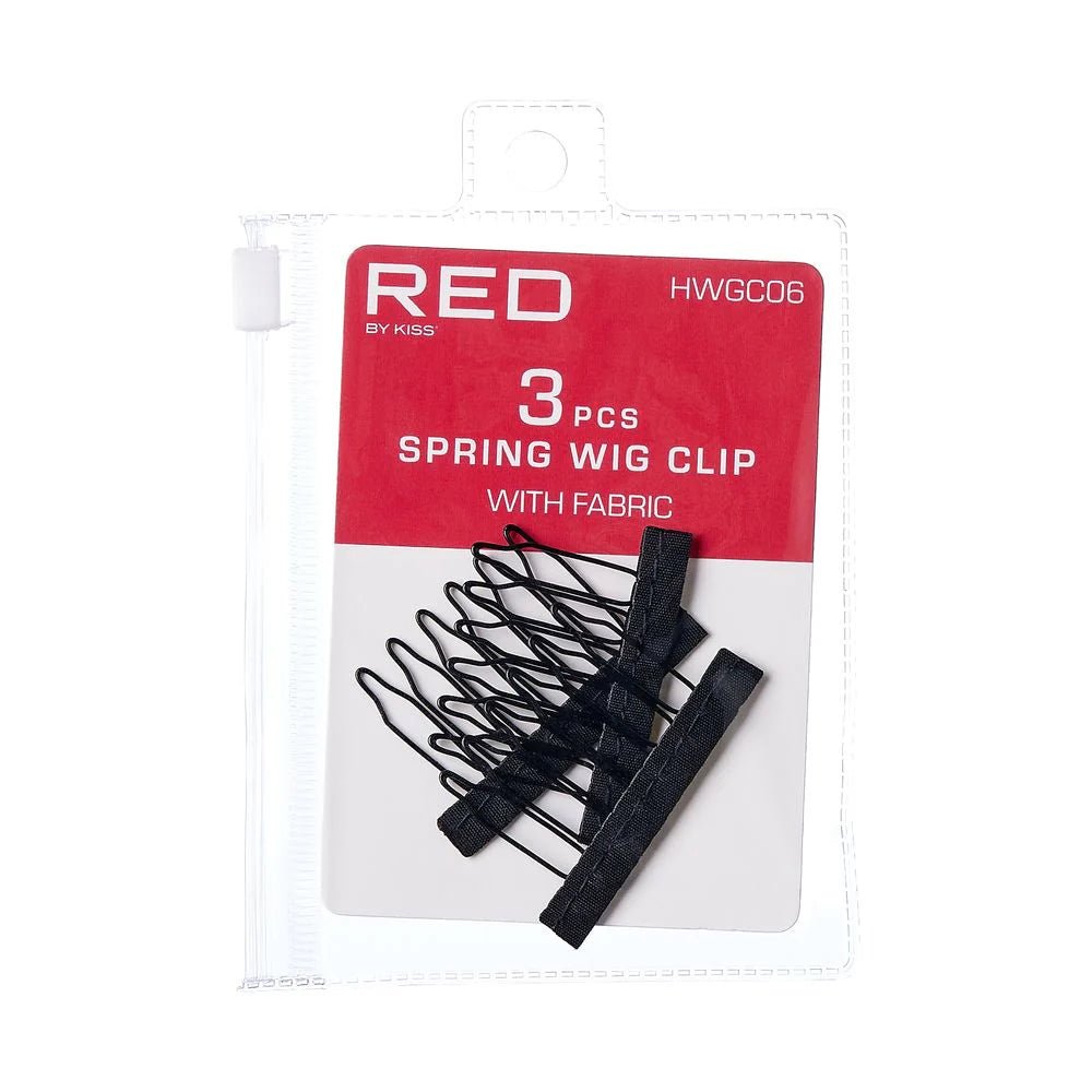 Red by Kiss 3 Pcs Spring Wig Clips – HWGC06 | Compact, Strong & Flexible Hold for Wigs & Hairpieces - Beauty Exchange Beauty Supply