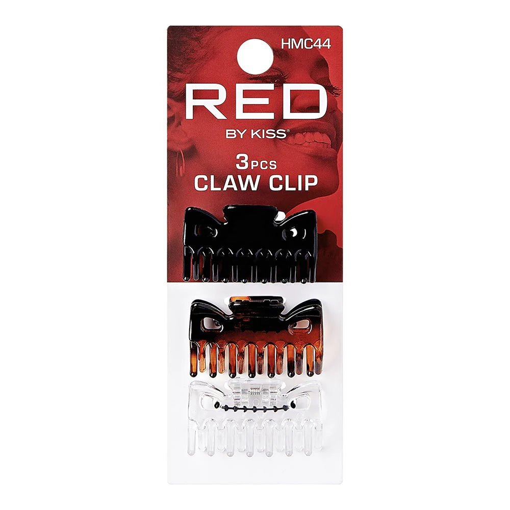 Red by Kiss 3 - Piece Claw Clip Set – Strong Hold, Assorted Sizes (HMC44) - Beauty Exchange Beauty Supply