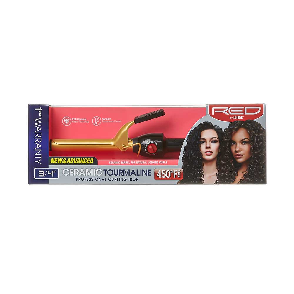 Red by Kiss 3/4" Ceramic Curling Iron - Beauty Exchange Beauty Supply