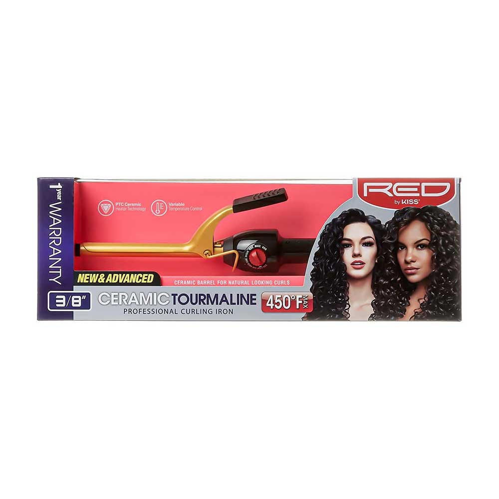 Red by Kiss 3/8" Ceramic Curling Iron - Beauty Exchange Beauty Supply