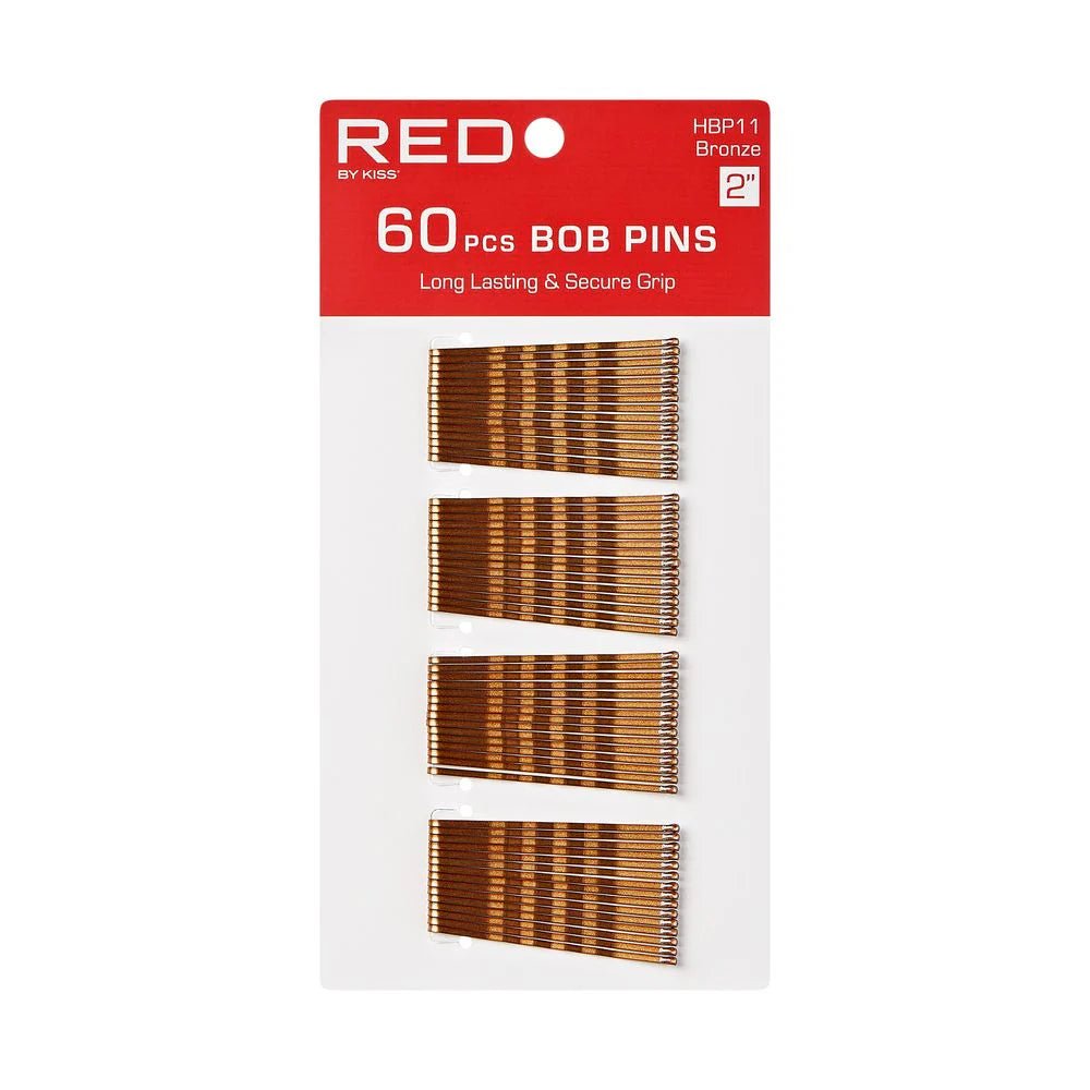 Red by Kiss 40 Pcs Bob Pins | 2" Bronze – HBP11 – Stylish Hold for Secure & Sleek Hairstyles - Beauty Exchange Beauty Supply