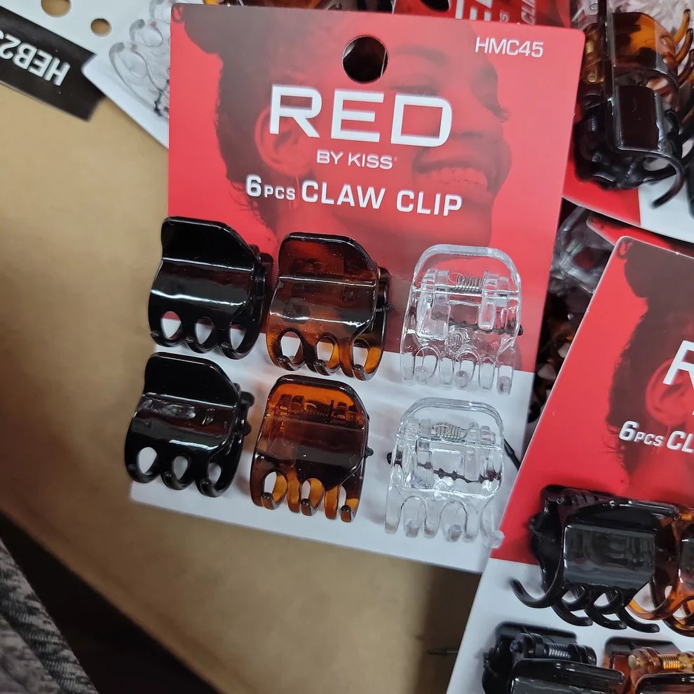 Red by Kiss 6 - Piece Claw Clip Set – Assorted Sizes for Strong Hold and Comfortable Styling (HMC45) - Beauty Exchange Beauty Supply